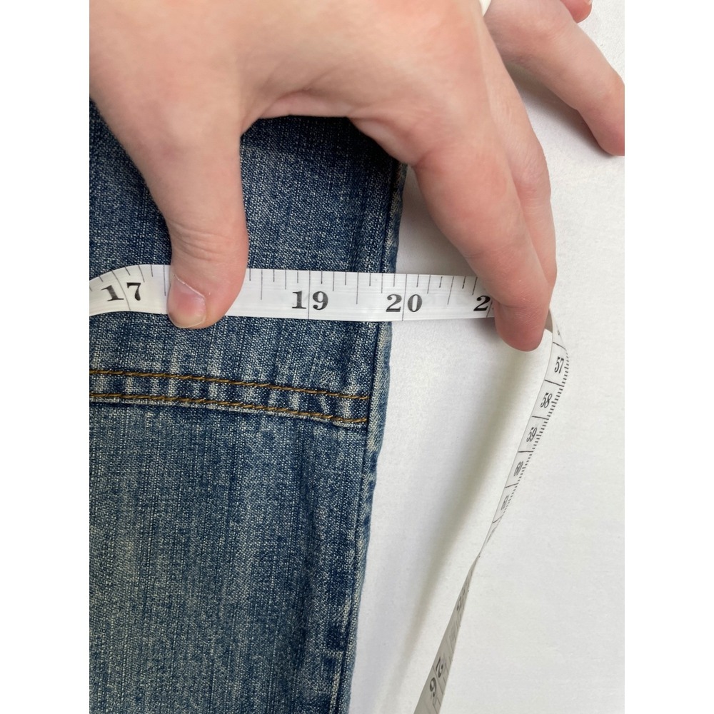 TINT Denim Maxi Skirt Womens 12 Medium Wash Long Utility Y2K Coquette Minimalist - Picture 6 of 10